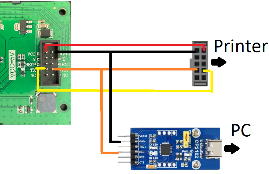 Using a usb to serial converter as listener